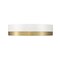 Z-Lite Algar Flush Mount, 1-Light, 12 In.W x 3 In.H, Matte White + Modern Gold/Frosted 1006F12-MW-MGLD-LED - alternate 7